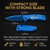 GIFTS INFINITY Custom Engraved Pocket Knife  Titanium Coated, 3CR13 Stainless Steel Blade, 2.75", Blue Handle with Pocket Clip  Personalized Gift for Outdoors, Groomsmen, Everyday Use view 4