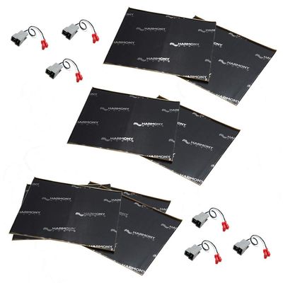 Harmony Audio (3) HA-729301 Factory Speaker Replacement Harness Bundle with Sound Dampening Speakers Kit Compatible with Gmc Sierra 1999-2000