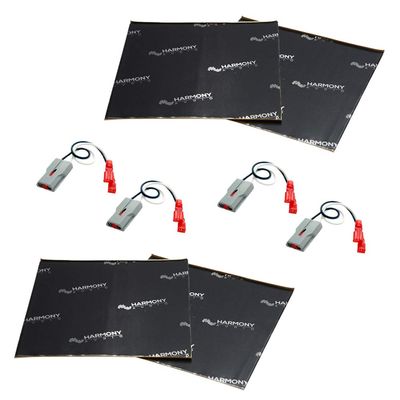 Harmony Audio Bundle with (2) HA-725500 Compatible with Mercedes 260 Series 86-89 Factory Speaker Replacement Harness and Sound Dampening Speakers Kit