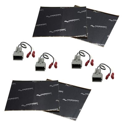 Harmony Audio HA-725512 Compatible with Mercury Sable 1996-1999 Bundled with HA-SDSK Sound Damping Dampening Deadening (2) Mat 10" x 10" Sheets Speaker Install Kit