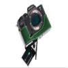 A7S III Camera Case, BolinUS Handmade Genuine Real Leather Half Camera Case Bag Cover for Sony Alpha 7S A7S III A7S3 A7SM3 Camera Bottom Opening Version + Hand Strap (Green) view 4