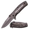 GIFTS INFINITY Personalized Pocket Knife  Custom Engraved, Titanium-Coated Stainless Steel, 2.75" Blade, Liner Lock  Gift for Men, Groomsmen, Camping, Hiking, Outdoor Use (Grey) view 1