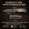 GIFTS INFINITY Personalized Pocket Knife  Custom Engraved, Titanium-Coated Stainless Steel, 2.75" Blade, Liner Lock  Gift for Men, Groomsmen, Camping, Hiking, Outdoor Use (Grey) view 4