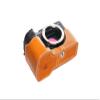 A7C Camera Case, BolinUS Handmade Genuine Real Leather Half Camera Case Bag Cover for Sony Alpha 7C A7C Camera Bottom Opening Version + Hand Strap (Yellow) view 3