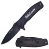 GIFTS INFINITY Custom Titanium Coated Stainless Steel Quality Pocket Knife Free Engraving (848) (Black) view 1