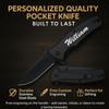 GIFTS INFINITY Custom Titanium Coated Stainless Steel Quality Pocket Knife Free Engraving (848) (Black) view 3