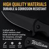 GIFTS INFINITY Custom Titanium Coated Stainless Steel Quality Pocket Knife Free Engraving (848) (Black) view 4