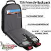 17.3 Laptop Backpack, Extra Large Travel laptop Backpack with Rain Cover, TSA Friendly Flight Approved with RFID Anti Theft Pocket and USB Charger Port, Water Resistant College Bag for Men and Women view 3