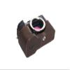 A7C Camera Case, BolinUS Handmade Genuine Real Leather Half Camera Case Bag Cover for Sony Alpha 7C A7C Camera Bottom Opening Version + Hand Strap (Coffee) view 3