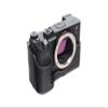A7C Camera Case, BolinUS Handmade Genuine Real Leather Half Camera Case Bag Cover for Sony Alpha 7C A7C Camera Bottom Opening Version + Hand Strap (Black) view 2