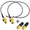 2.4G WiFi Antenna for FPV TX Antenna with RP-SMA Female Cable Dipole Whip FPV PC Antenna Pack of 2 view 2