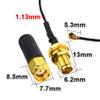 2.4G WiFi Antenna for FPV TX Antenna with RP-SMA Female Cable Dipole Whip FPV PC Antenna Pack of 2 view 3