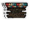 goldbabytee Wastewater Treatment Operators- 4x3 Vinyl Stickers, Laptop Decal, Water Bottle Sticker (Set of 3) view 1