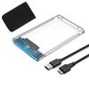 USB 3.0 2.5 inch HDD/SSD Case, USB 3.0 Connection, SATA III External Hard Disk 5Gbps High Speed Data Transfer, UASP Compatible, Transparent Series, Portable, SSD Drive Case, Sata, USB Converter Box, No Screws & Tools Required, Easy to Remove, Compati view 1