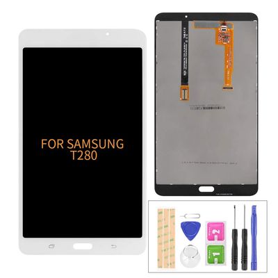 A-MIND for Samsung Galaxy Tab A 7.0 2016 T280 Wi-Fi LCD Display Touch Screen Assembly Replacement Parts, SM-T280 Tablet Front Panel & LCD Screen Repair,with Free Tool Set (White)