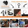 Ring Light Video Conference Lighting Kit 3200k-6500K Dimmable Led Clip on Computer Monitor Laptop Phone for Content Creator (YouTube/TikTok/Twitch) Makeup,Conference,Selfie,Video,Vlog (Black) view 2