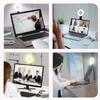 Ring Light Video Conference Lighting Kit 3200k-6500K Dimmable Led Clip on Computer Monitor Laptop Phone for Content Creator (YouTube/TikTok/Twitch) Makeup,Conference,Selfie,Video,Vlog (Black) view 3