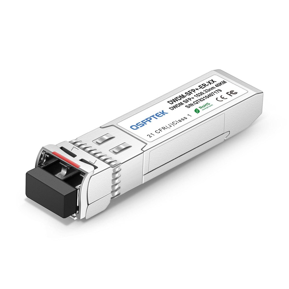 10G DWDM SFP+ Module, 10gb SFP Mini gbic Optical Transceiver 10gbe gigabit Compatible for Cisco C30 DWDM-SFP10G-53.33 (1553.33nm 40km DOM)