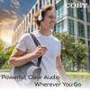 Coby Bluetooth Over-Ear Headphones Wireless Foldable Headset with Microphone, AUX Input, TF Card Slot, Hands-Free Controls, Rechargeable, 5-Hour Playback, White view 4