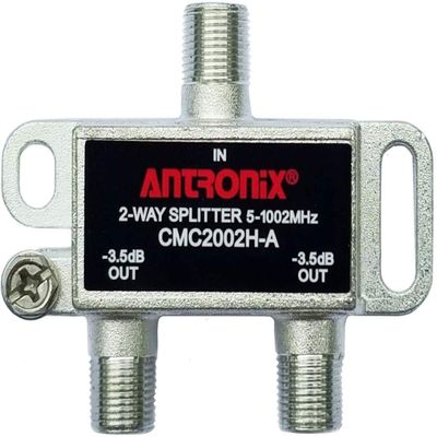 Antronix CMC2002H-A 2-Way Horizontal Splitter -3.5dB 5-1002 MHz High Performance for Coax Cable TV & Internet