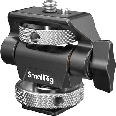 SmallRig Field Monitor Mount Holder Swivel and Tilt Adjustable with Cold Shoe Mount for 5" and 7" Monitor