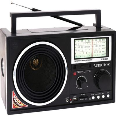 Audiobox RX-5BT Rechargeable Solar Radio with Bluetooth