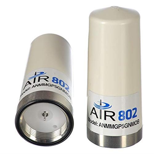 Low Profile Mobile NMO Mobile Mount Antenna, 5G NR, Ground Plane, White