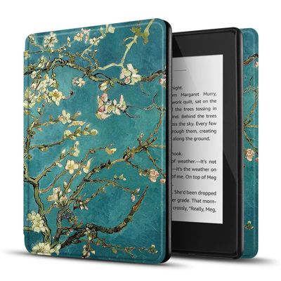 TNP Case for Kindle Paperwhite 10th Gen / 10 Generation 2018 Release - Slim Light Smart Cover Sleeve with Auto Sleep Wake Compatible with Amazon Kindle Paperwhite 2019 2020 Version (Almond Blossom)