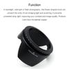 LingoFoto Universal 95mm Screw Mount Flower-Shaped Lens Hood view 3
