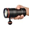 TrustFire DF50 Scuba Diving Light, 6500 Lumens Video Camera Photography Dive LED Flashlight, USB Rechargeable Torch, 70M Underwater, Super Bright, with Violet Red White Lights view 2