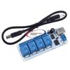 5V 12V 4 Channel USB 5V 12V Relay Automation Module Board Computer Control For Arduino PIC DSP AVR With USB cable SRD-12VDC (5V) view 3