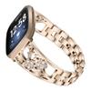 DKEnjoy Stainless Steel Replacement Strap Accessories Bracelet Adjustable Watch Band Wristbands Compatible for Fitbit Versa 3 Smartwatch (Champagne) view 2
