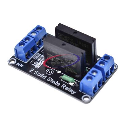 5V 12V 24V Dual Channel 5V Solid State Relay 2 Channel Relay 2-Way Relay Module 240V 2A 2CH Low Level Trigger DC-AC DC (24V)