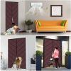 WUZMING Magnetic Thermal Door Curtain, Home Cold Air Screen Door Shut Automatically Winter Insulation Living Room Partition Curtain Oxford Cloth Air Conditioning Curtain view 2