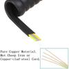AIMIJIA Telephone Handset Cord,6Ft Modular Coiled Telephone Handset Cord for Telephone/Handset Black Curly Cord (6 Pack) view 2
