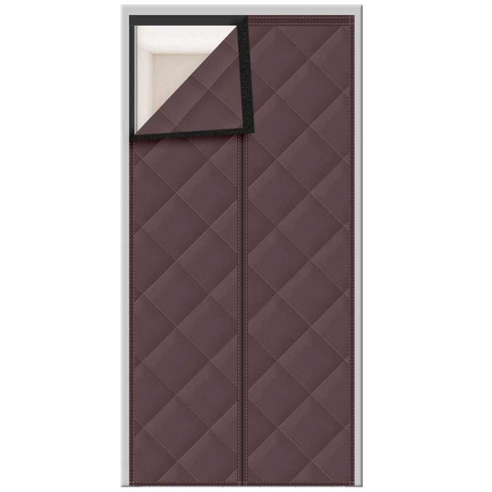 WUZMING Magnetic Thermal Door Curtain, Home Cold Air Screen Door Shut Automatically Winter Insulation Living Room Partition Curtain Oxford Cloth Air Conditioning Curtain