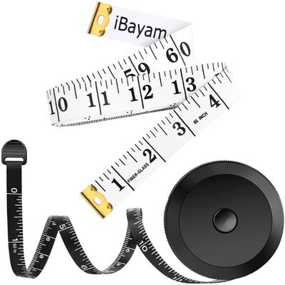 iBayam 2 Pack Tape Measure Measuring Tape for Body Fabric Sewing 60"/150cm