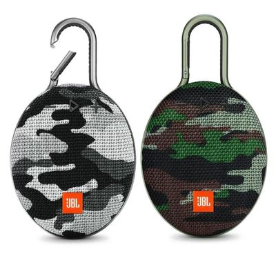 JBL Clip 3 Bundle (Pair), Camouflage & Black Camo - Waterproof, Durable & Portable Bluetooth Speaker - Up to 10 Hours of Play - Includes Noise-Cancelling Speakerphone & Wireless Streaming