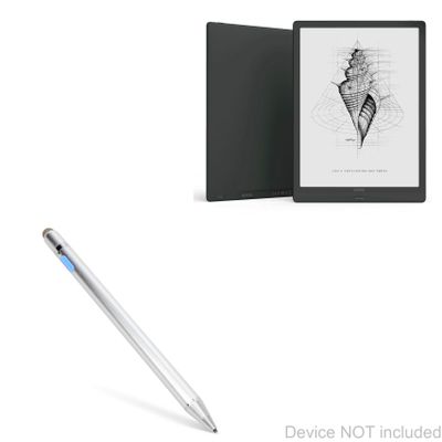BoxWave Stylus Pen Compatible with Onyx Boox Max Lumi - AccuPoint Active Stylus, Electronic Stylus with Ultra Fine Tip - Metallic Silver