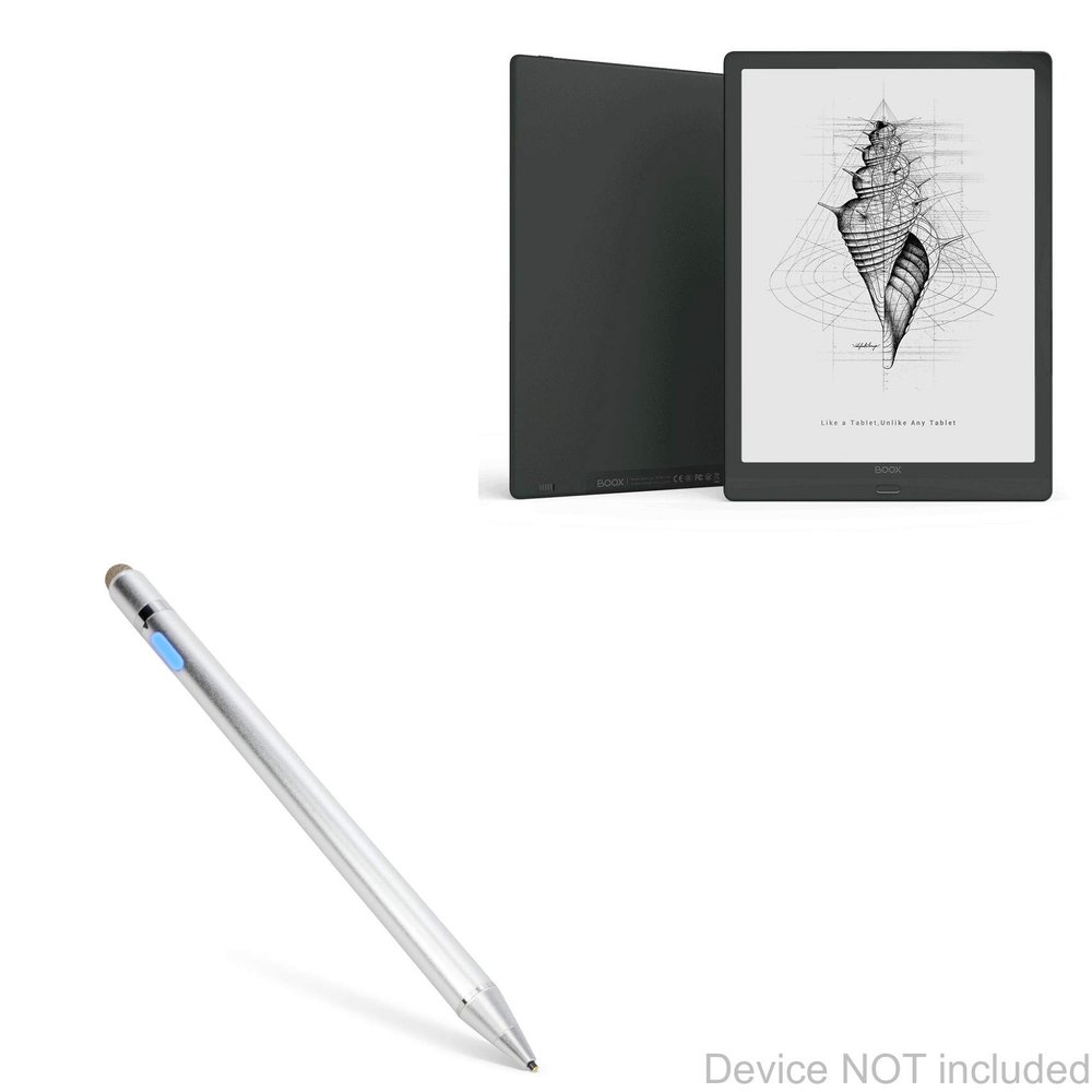 BoxWave Stylus Pen Compatible with Onyx Boox Max Lumi - AccuPoint Active Stylus, Electronic Stylus with Ultra Fine Tip - Metallic Silver