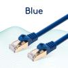 Cat 7 Ethernet Cable Network Patch Cord Blue 6ft 10Gbps LAN 600Mhz Copper 26AWG S/FTP CAT7 Shielded High Speed Internet Performance Gold Plated RJ45 For Gaming / Modem / NAS / Router / Laptop view 2