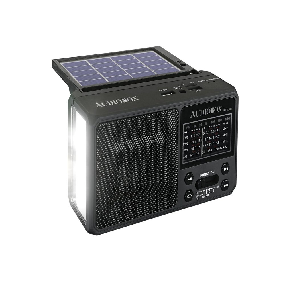 Audiobox RX-12BT Multiband Solar Emergency Radio