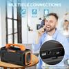 BUGANI Bluetooth Speakers, 80W Powerful Portable Wireless Speaker IPX7 Waterproof, Outdoor Loud Speaker with Handle 24H Playtime, Support Microphone AUX USB Suitable for Party, Pool, Singing view 3