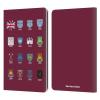 Head Case Designs Officially Licensed West Ham United FC Pattern 4 Crest History Leather Wallet Case Compatible with Kindle Paperwhite 1/2 / 3 view 1