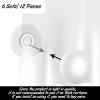 Jetec 12 Pcs/6 Sets Magnetic Curtain Weights No Sew Shower Curtain Magnets White Plastic Shower Curtains Liner Clips for Light Curtains Tablecloth Liner view 2