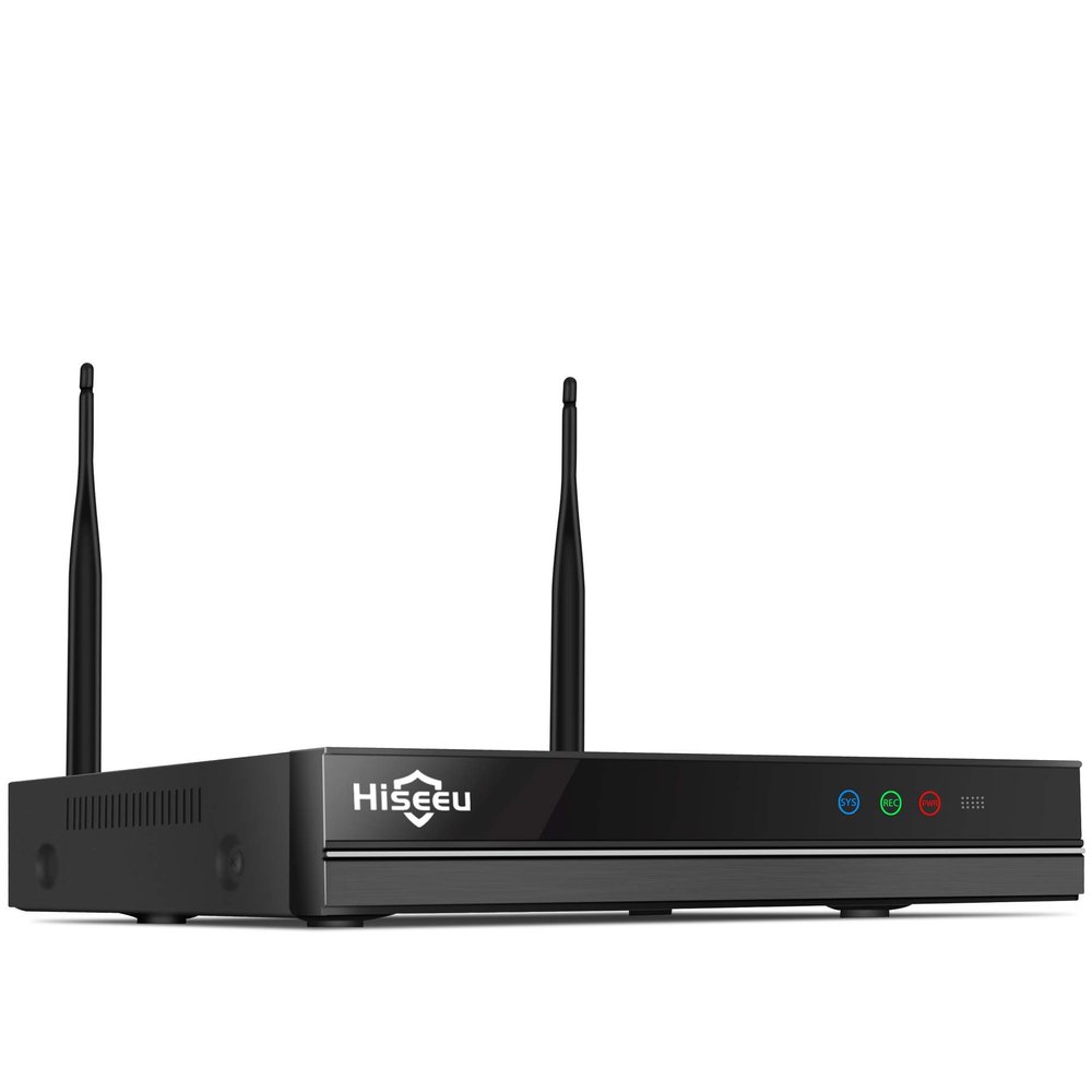 16CH 3MP/1080P/960P Network Video Recorder for Hiseeu Wireless Security Camera Systems, Without Hard Drive, Up to 6TB Internal Hard Drive, Work with Hiseeu 3MP/5MP Wireless Camera