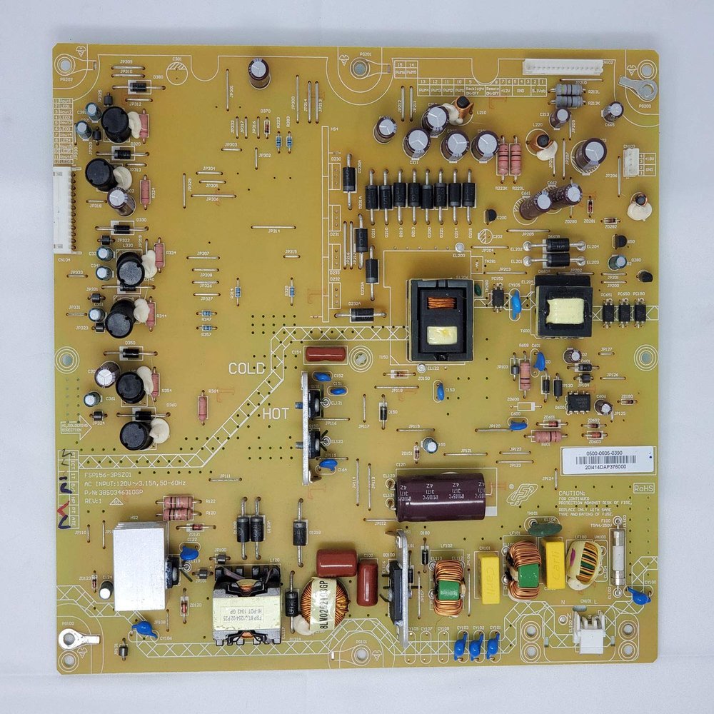 0500-0605-0390 (FSP156-3PSZ01) Power Supply/LED Board Compatible with Vizio E550I-A0LAQKOQBP