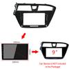 9 inch Car Radio Fascia Frame for Hyundai I20 Left Wheel 2015-2017 DVD GPS Navi Player Panel Dash Kit Installation Stereo Frame Trim Bezel view 4