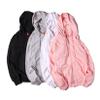 Andongnywell Women's Solid Color Slim Fit Casual Full-Zip Hooded Lightweight Long Sleeve Sweatshirt Cape (Pink,XX-Large) view 2