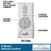DC HAND HELD REMOTE TRANSMITTER by Minka-Aire RC1000 in White Finish view 2